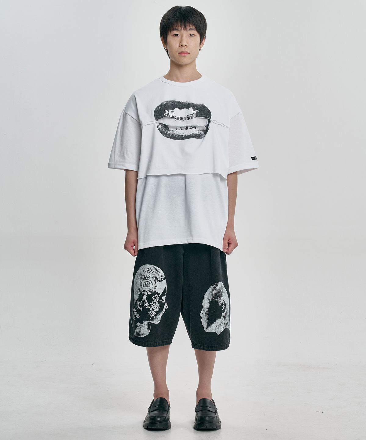 아조바이아조(AJOBYAJO) S=D Layered T-Shirt [WHITE]