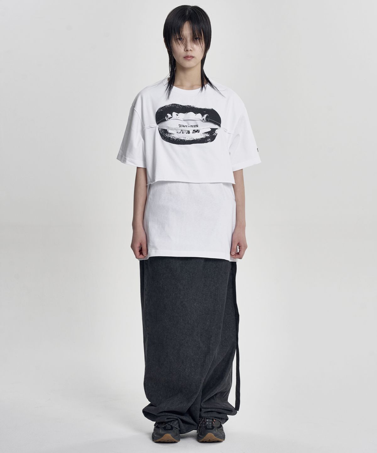 아조바이아조(AJOBYAJO) S=D Layered T-Shirt [WHITE]