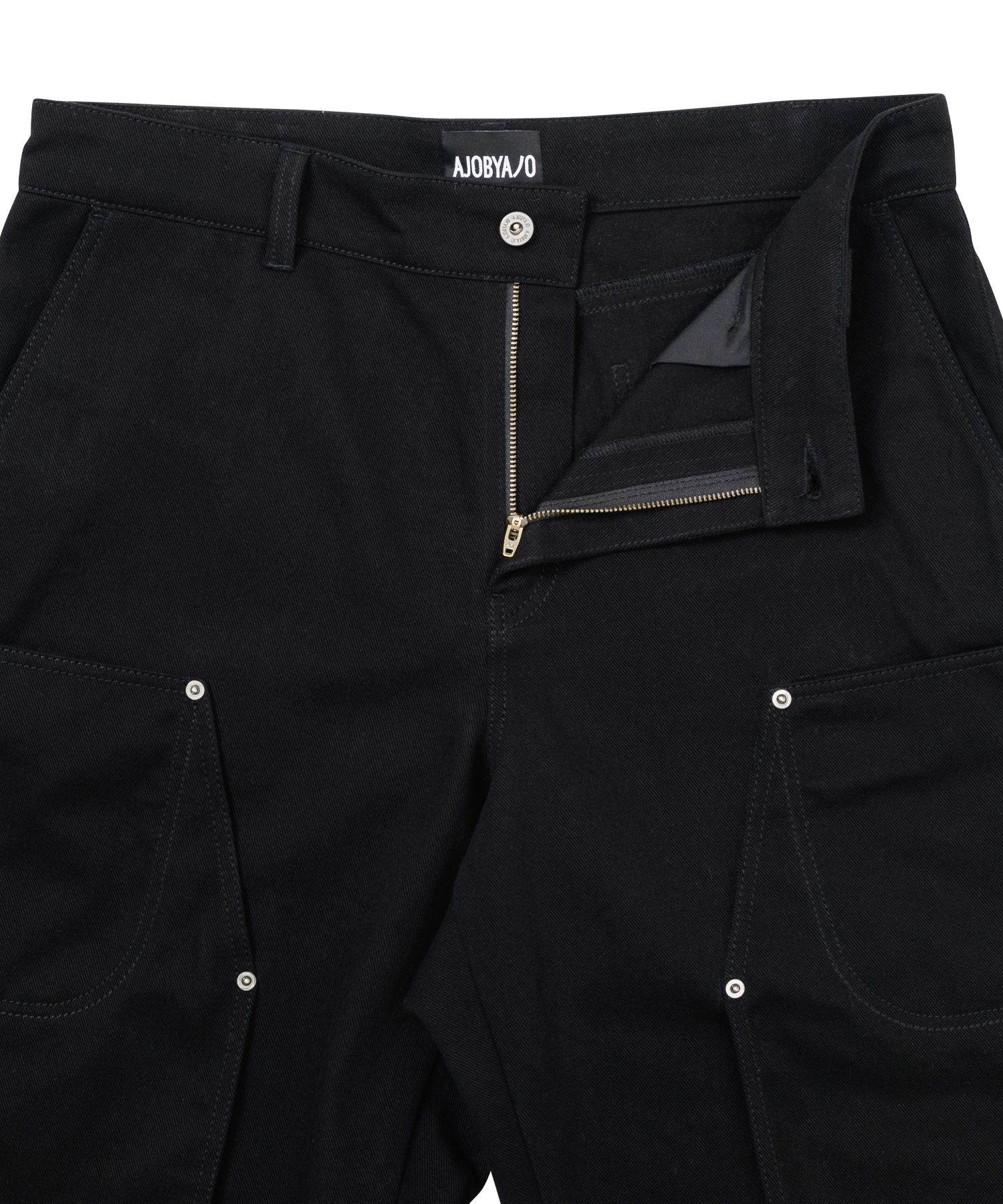 【AJO AJOBYAJO】25SS★ Double Knee Paneled Shorts MUSINSA | AJOBYAJO Double Knee Paneled Shorts [BLACK]