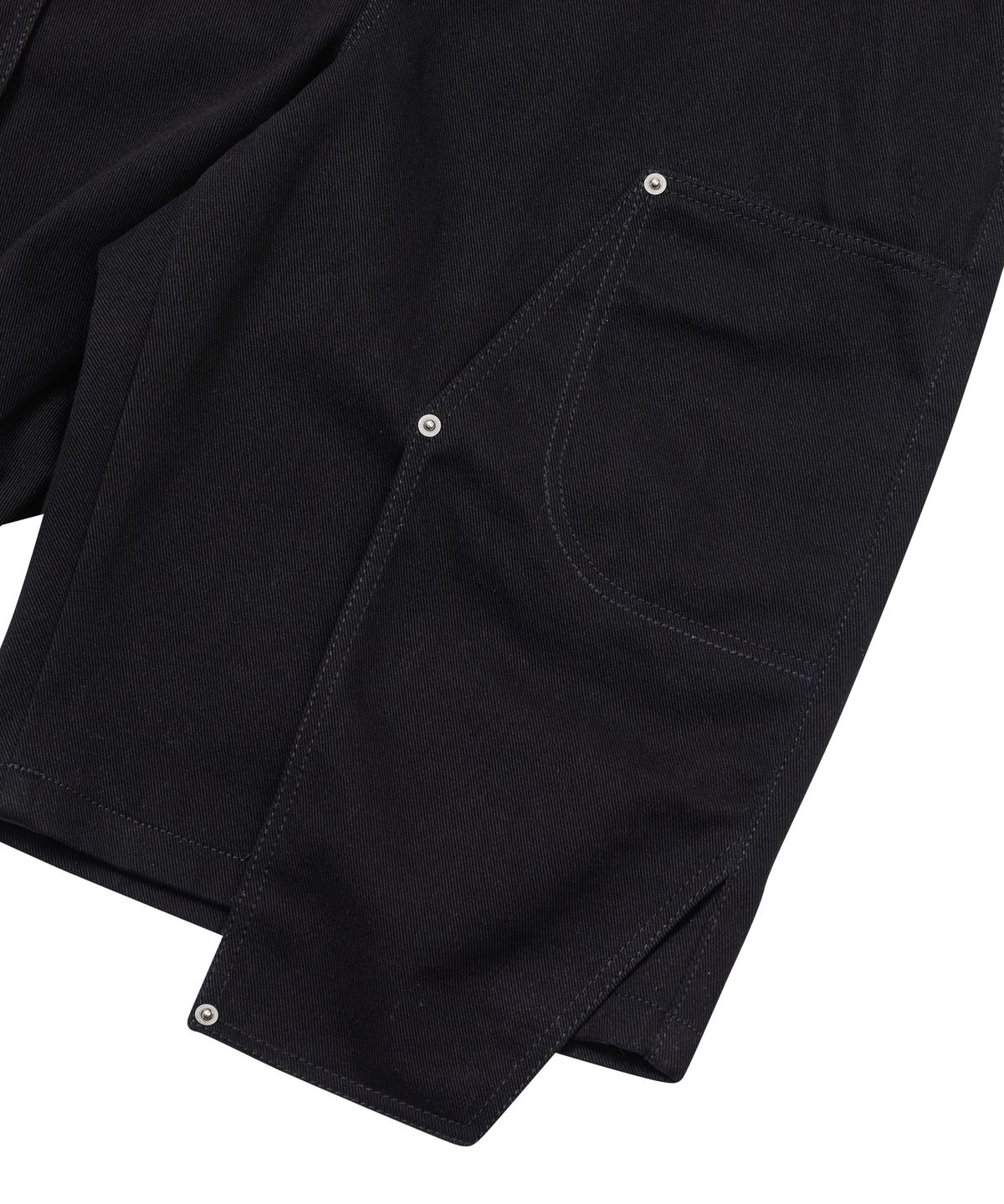 아조바이아조(AJOBYAJO) Double Knee Paneled Shorts [BLACK]