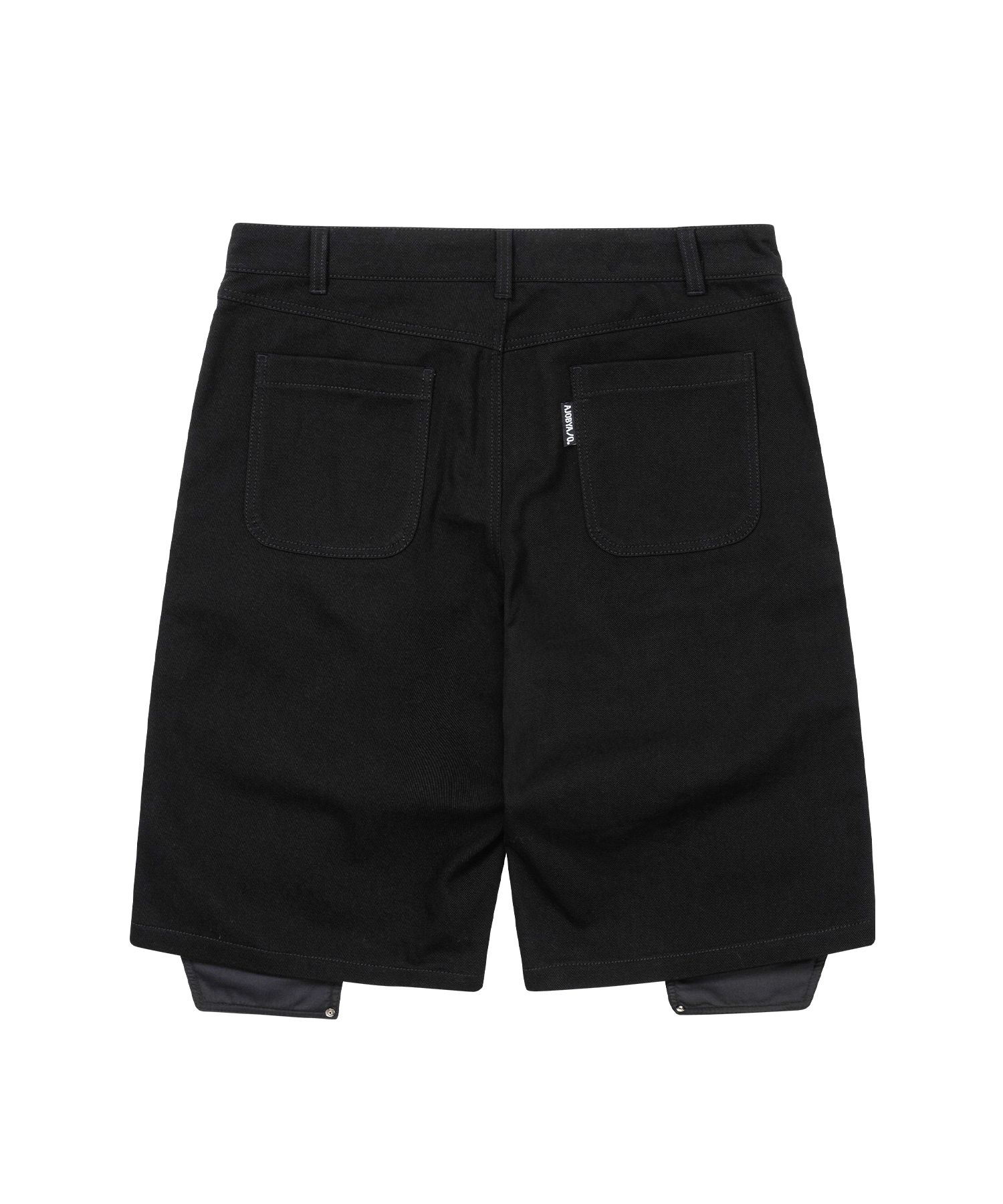 【AJO AJOBYAJO】25SS★ Double Knee Paneled Shorts MUSINSA | AJOBYAJO Double Knee Paneled Shorts [BLACK]