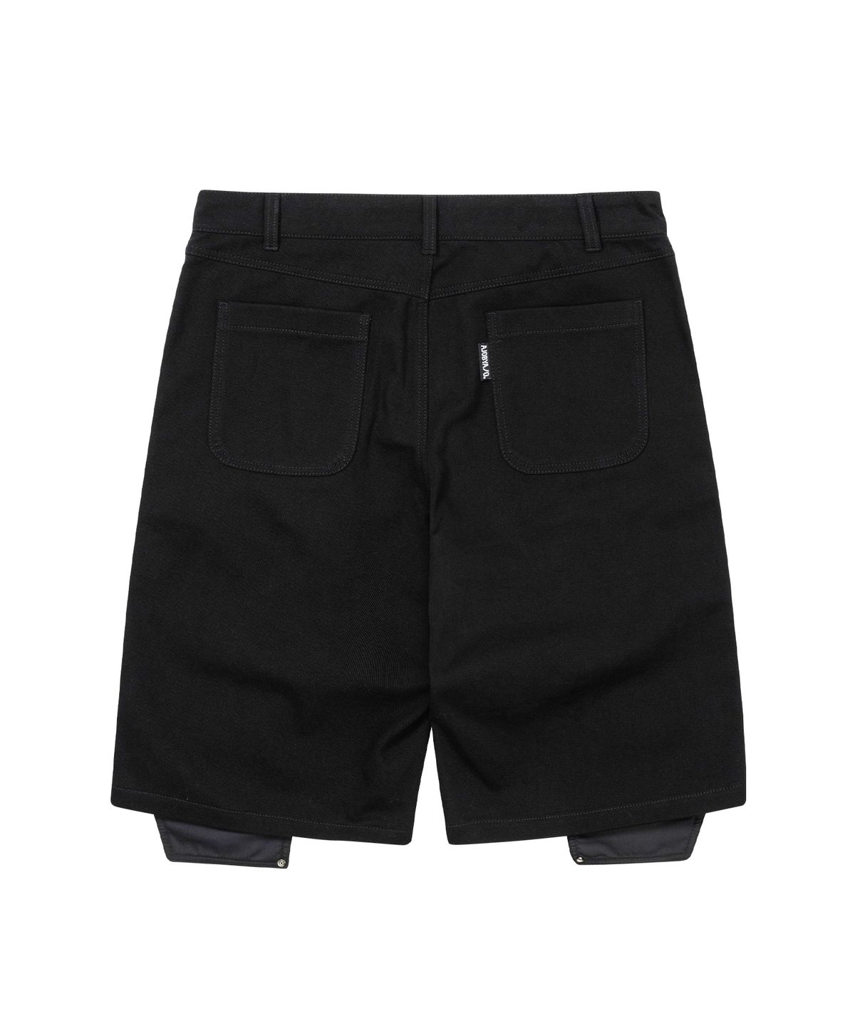 아조바이아조(AJOBYAJO) Double Knee Paneled Shorts [BLACK]