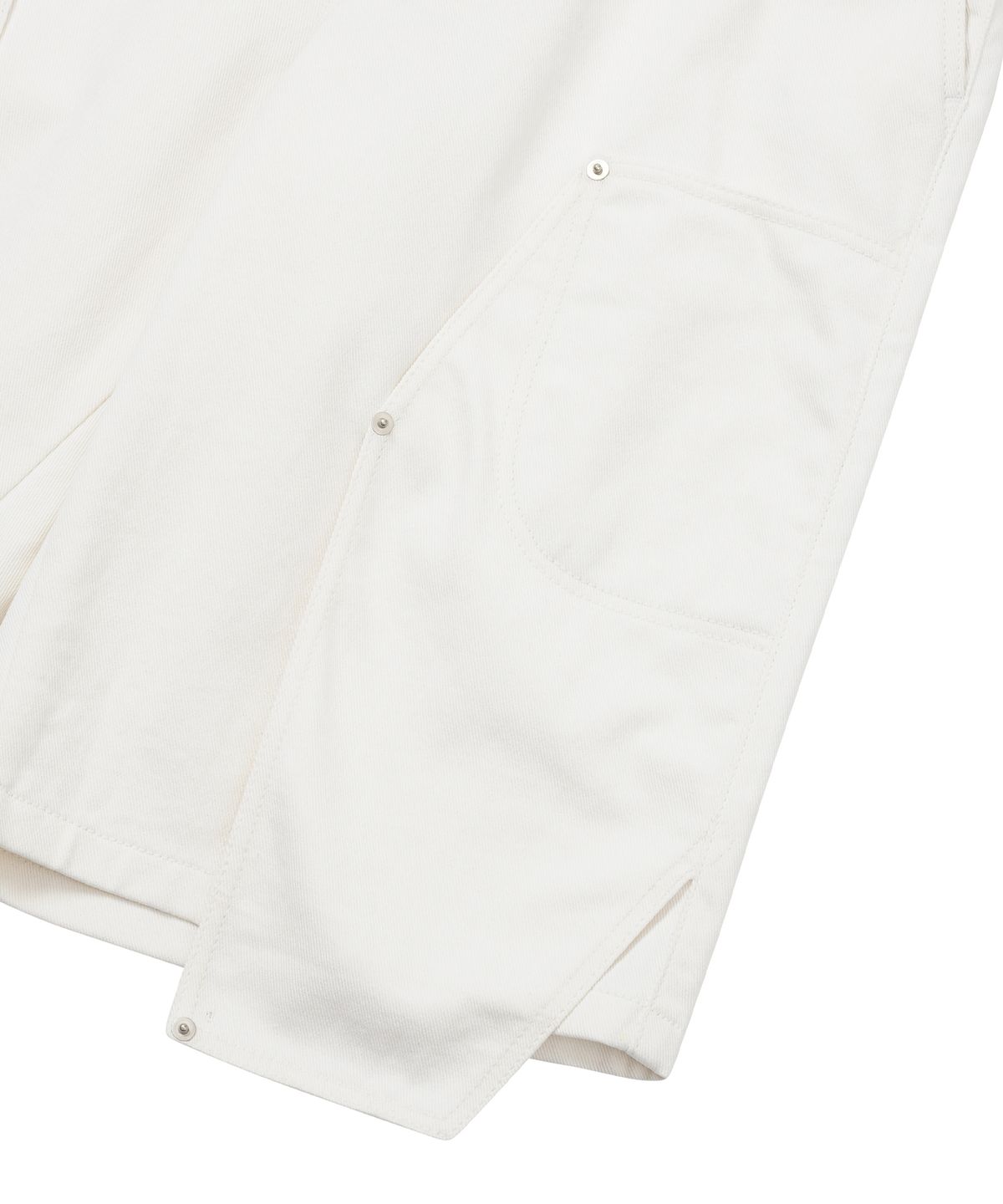 아조바이아조(AJOBYAJO) Double Knee Paneled Shorts [WHITE]