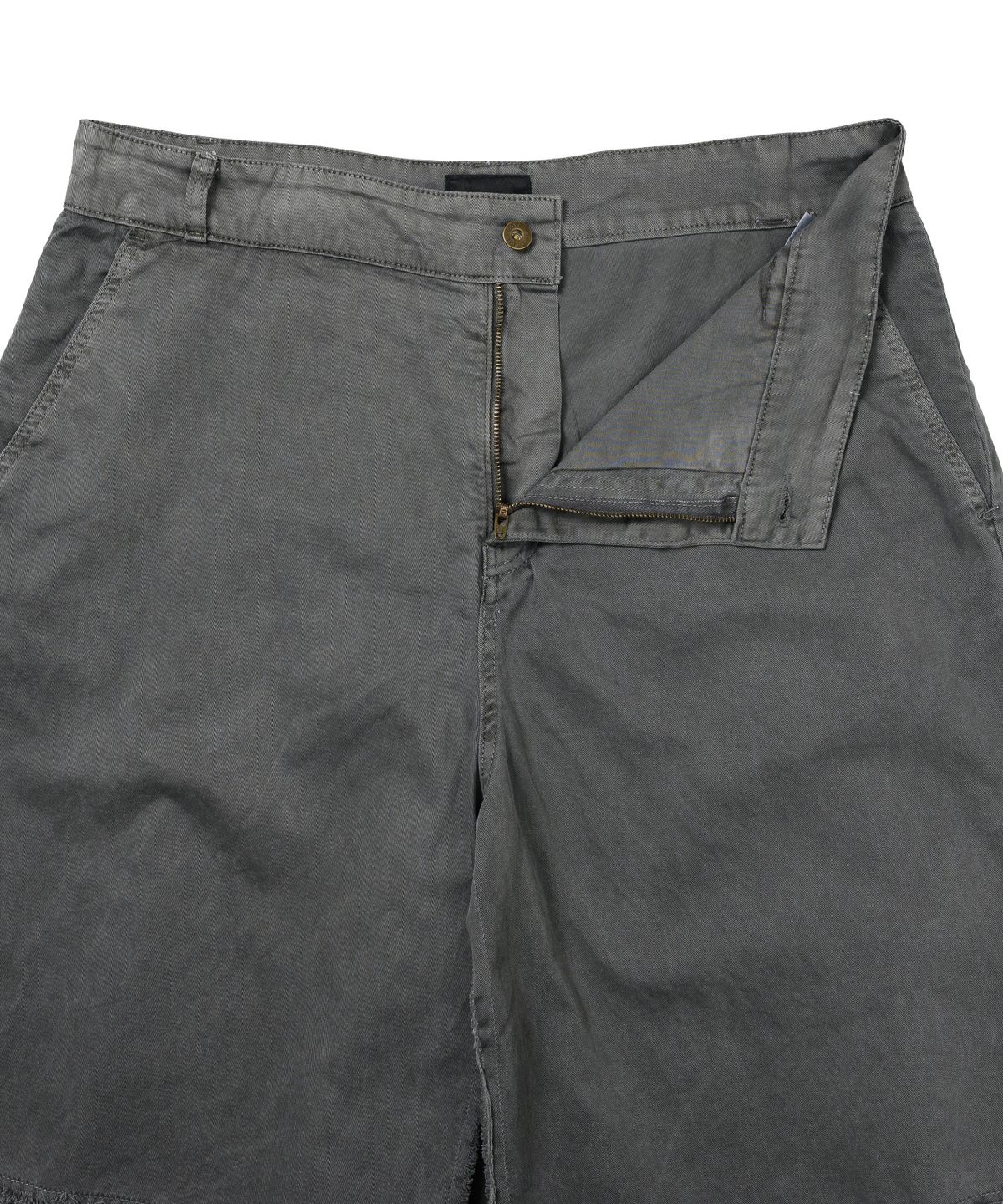 아조바이아조(AJOBYAJO) Washed Layered Skirt Shorts [CHARCOAL]