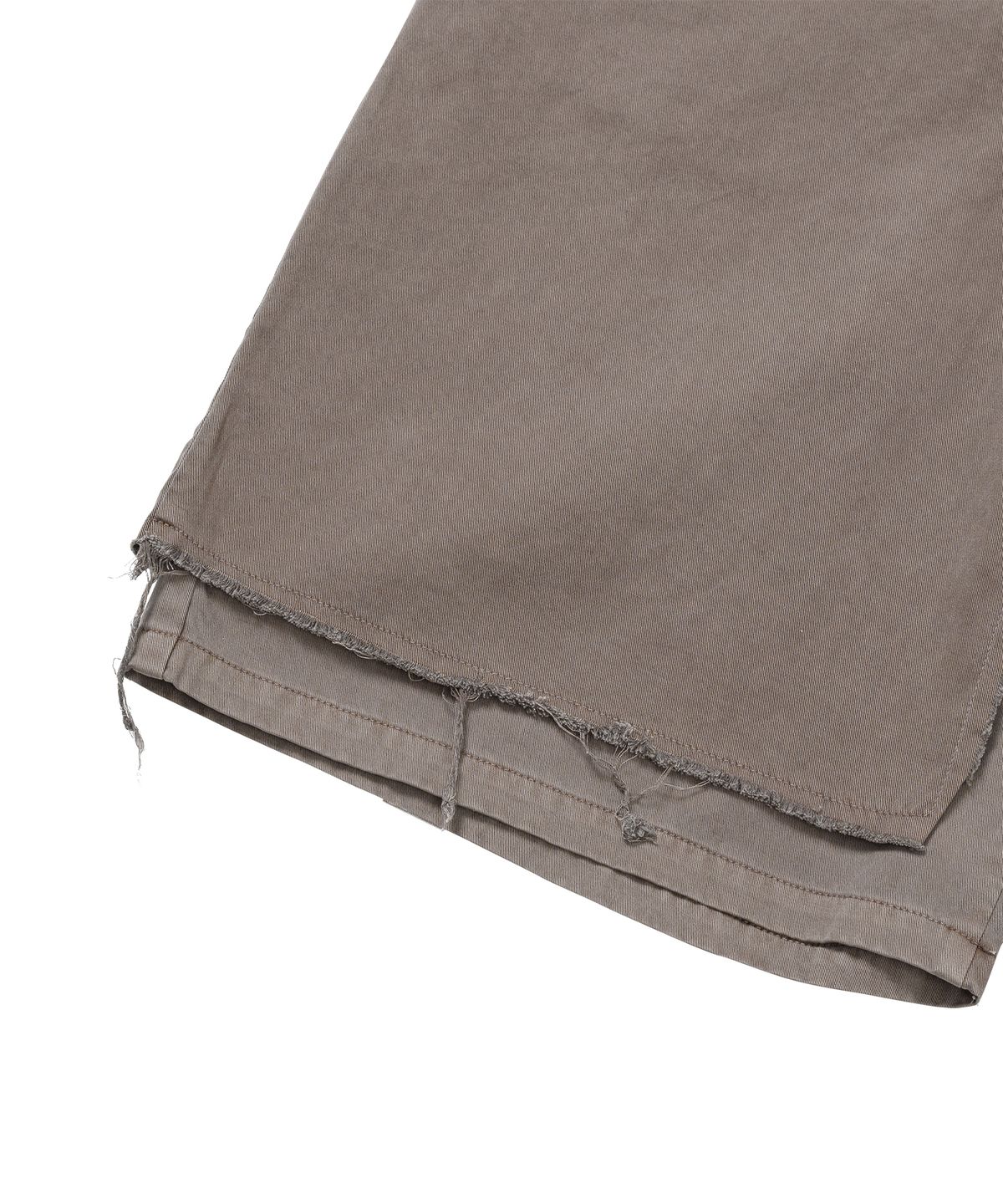 아조바이아조(AJOBYAJO) Washed Layered Skirt Shorts [BROWN]