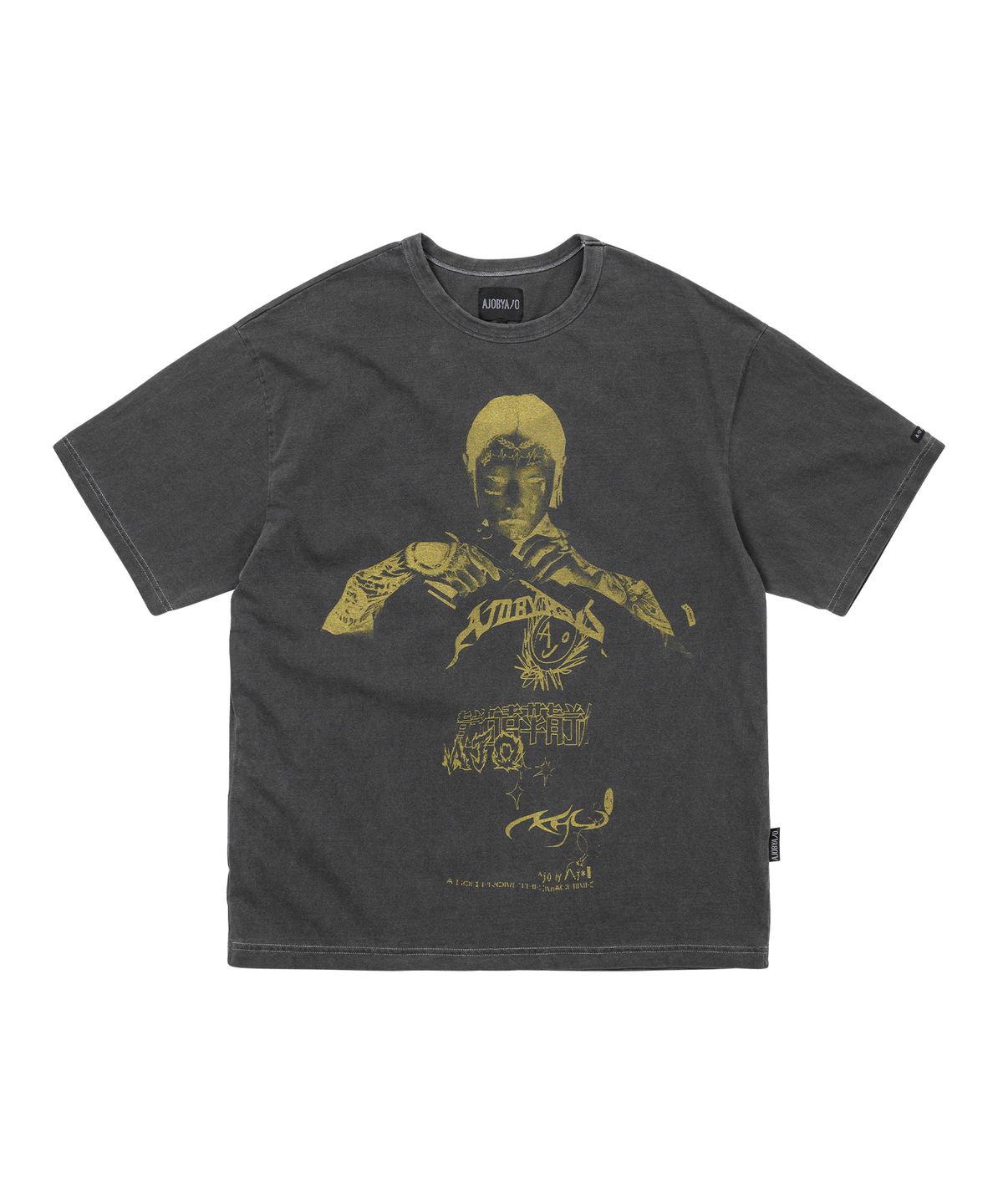 아조바이아조(AJOBYAJO) Pseudo Knight T-Shirt [CHARCOAL]