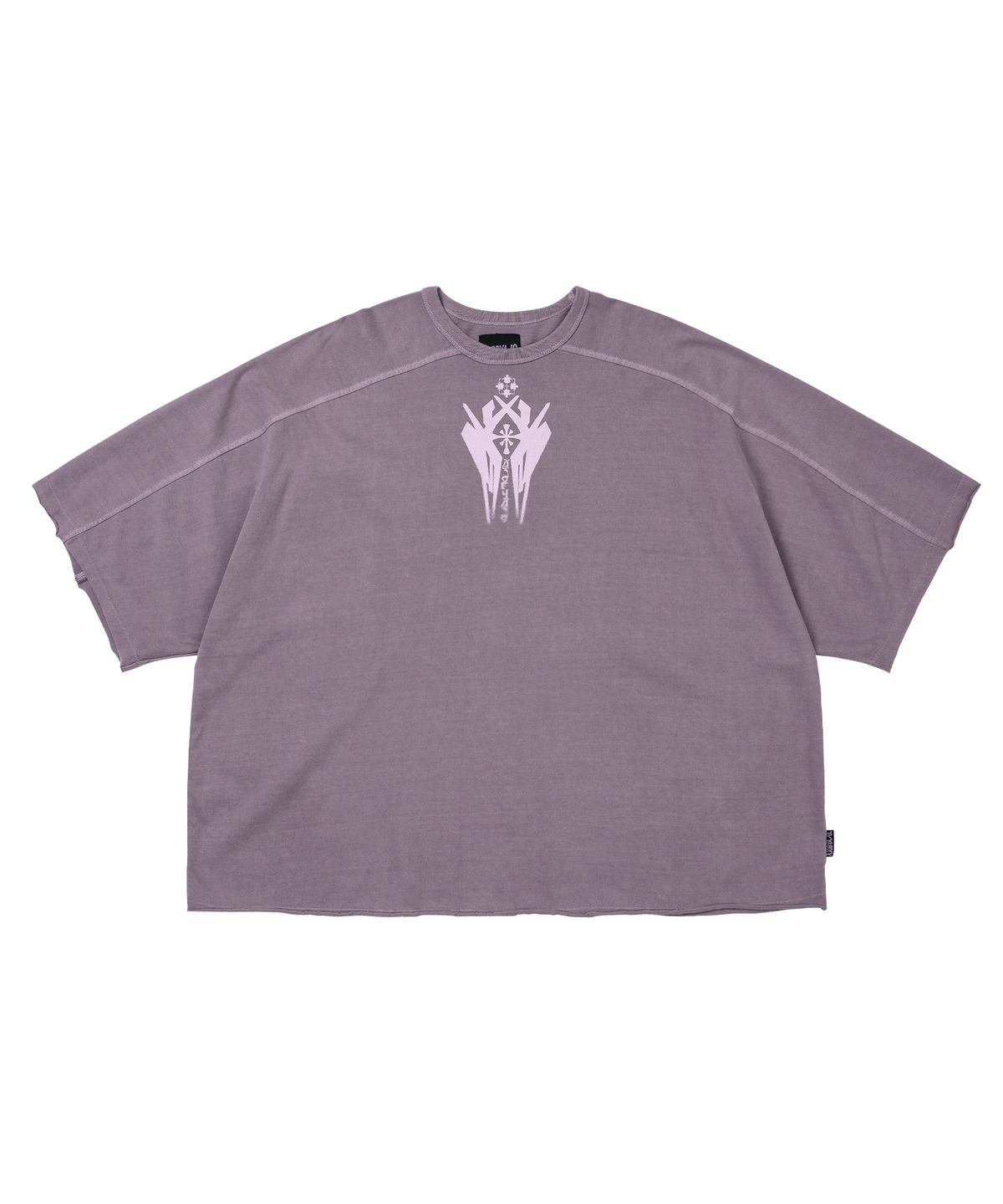 아조바이아조(AJOBYAJO) Cross Symbol Washed Raglan T-Shirt [PINK]