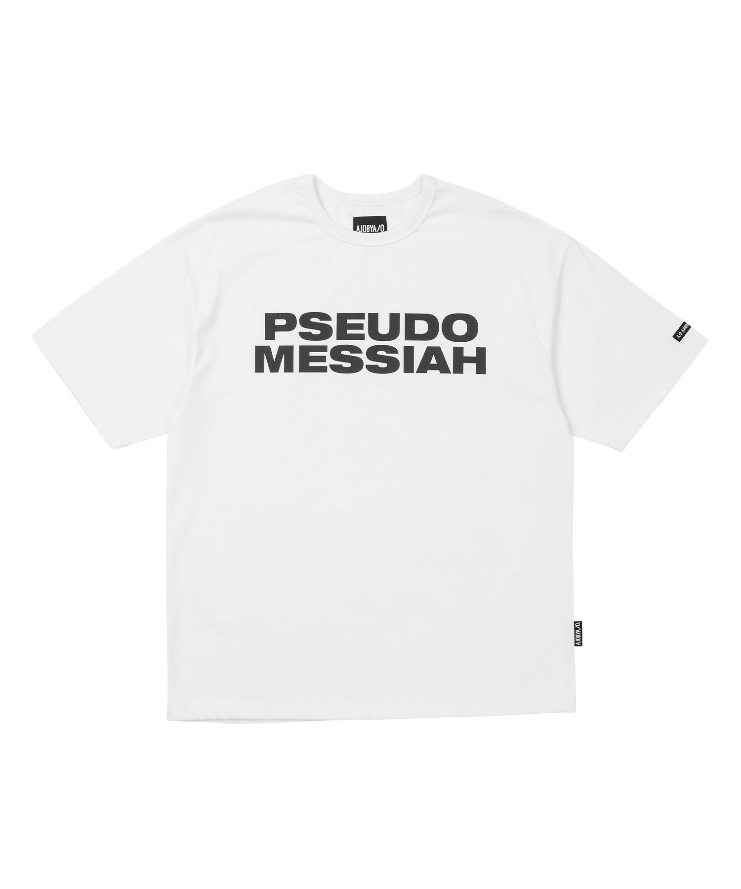 MUSINSA | AJOBYAJO Pseudo Messiah T-Shirt [WHITE]