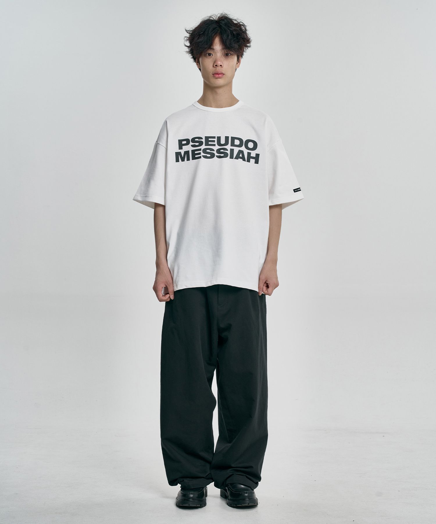MUSINSA | AJOBYAJO Pseudo Messiah T-Shirt [WHITE]