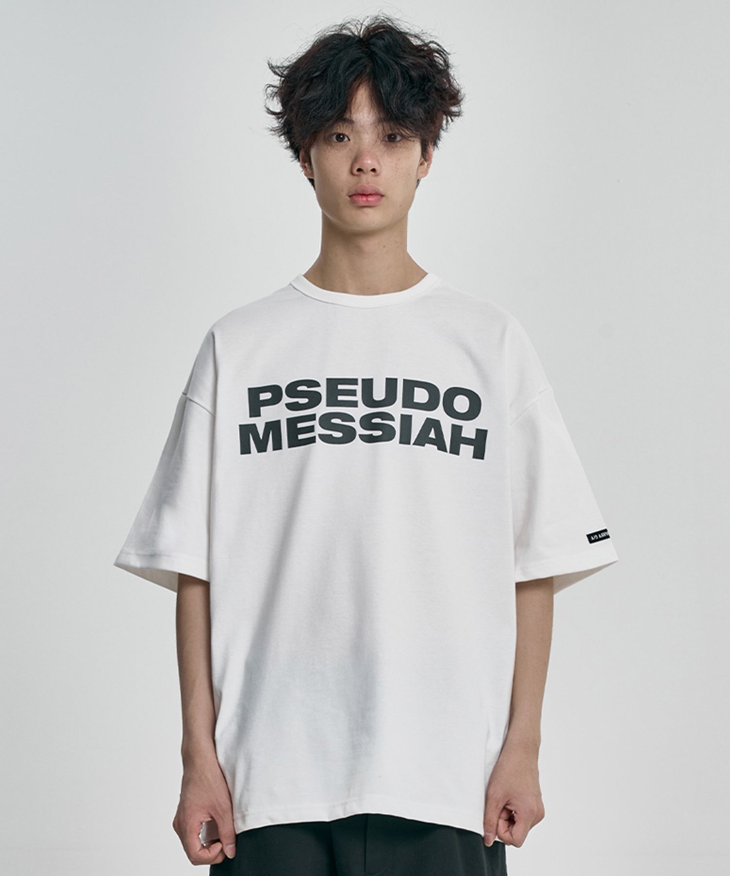 MUSINSA | AJOBYAJO Pseudo Messiah T-Shirt [WHITE]