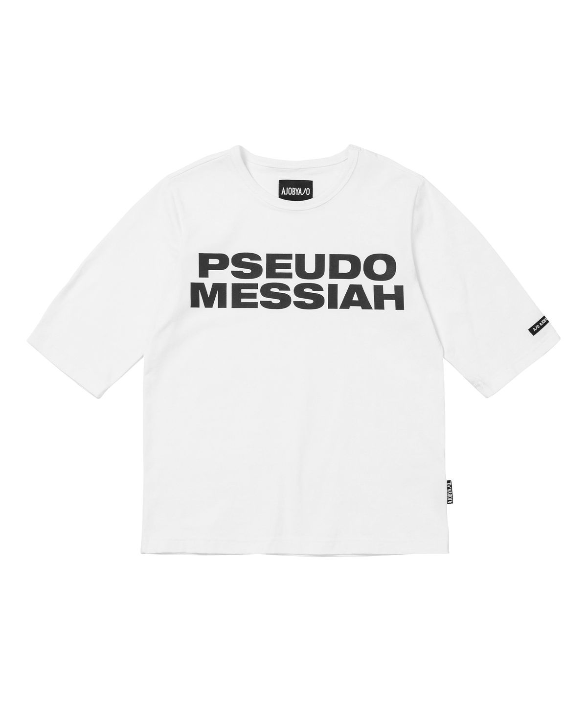 아조바이아조(AJOBYAJO) Pseudo Messiah Mini T-Shirt [WHITE]