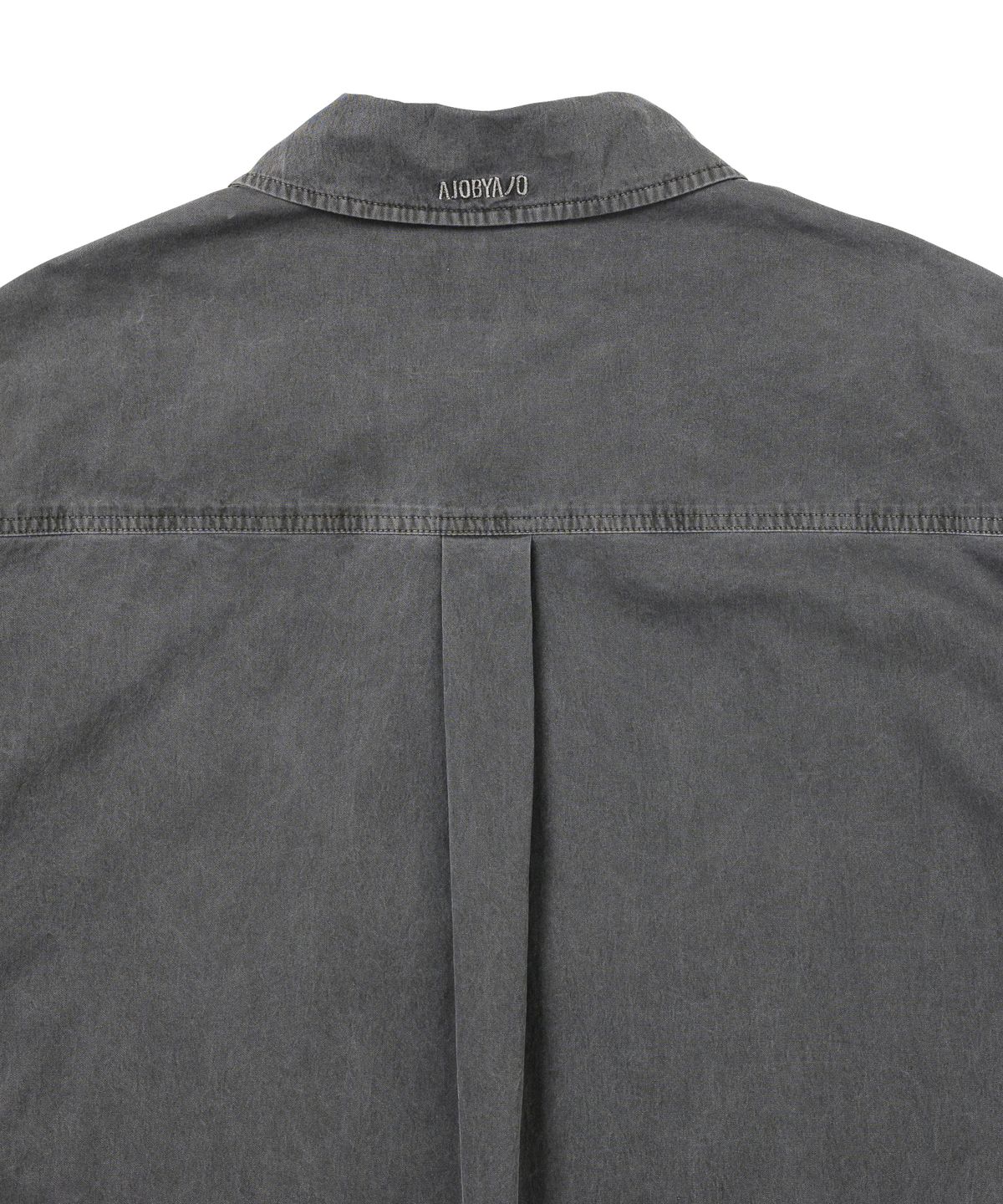 아조바이아조(AJOBYAJO) Paneled Zip-Up Shirt [CHARCOAL]