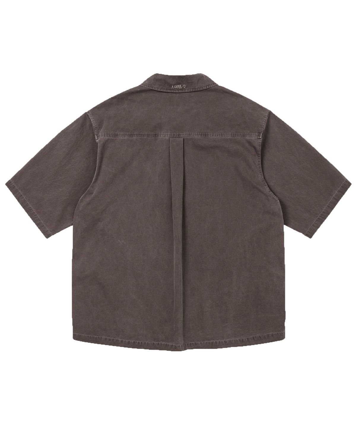 아조바이아조(AJOBYAJO) Paneled Zip-Up Shirt [BROWN]