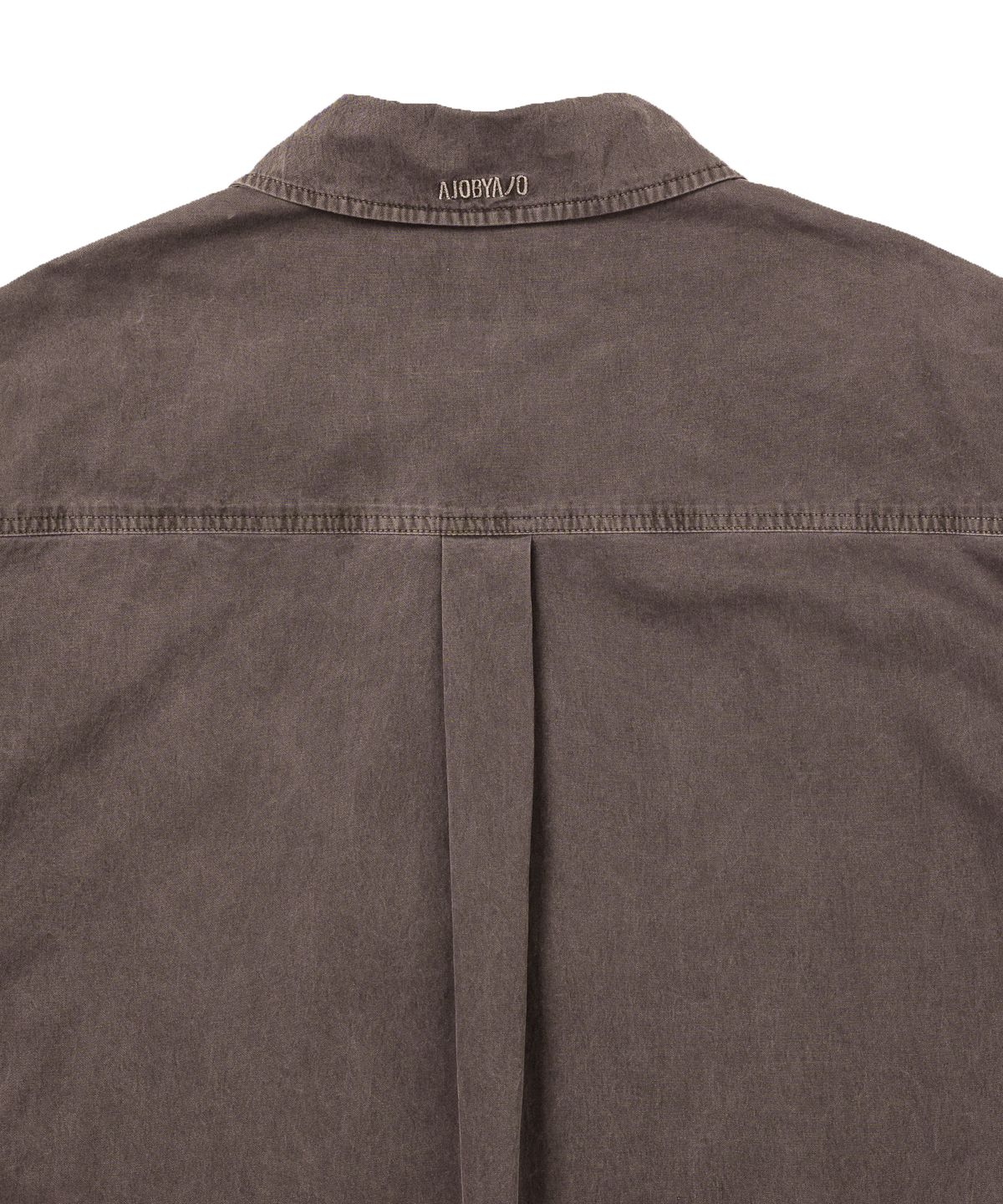아조바이아조(AJOBYAJO) Paneled Zip-Up Shirt [BROWN]