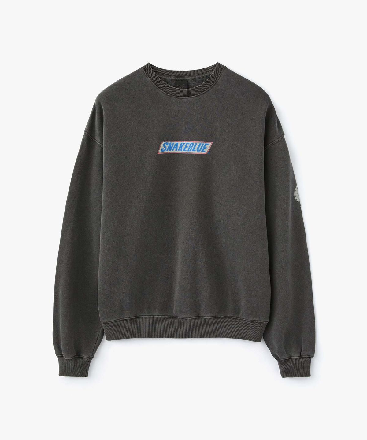 더블유엠씨(WMC) 스네이크 블루 맨투맨_CHARCOAL GREY