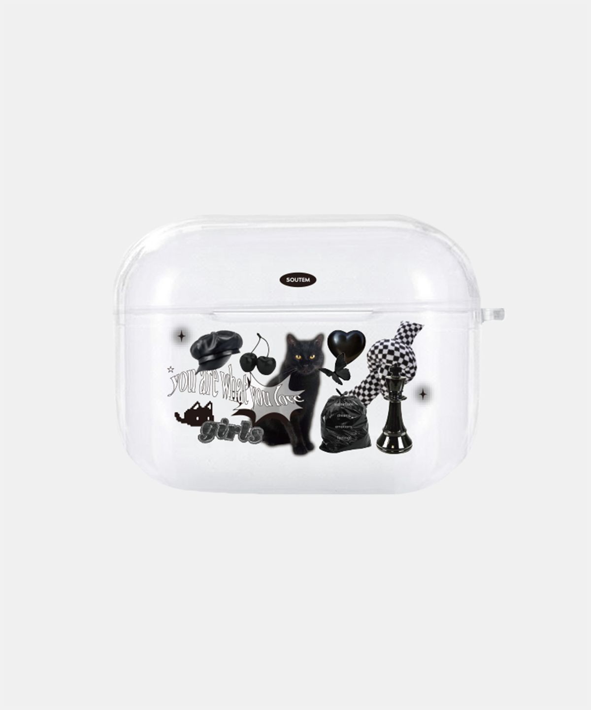 소유템(SOUTEM) Nyaang club_Airpods Buds Clear Case