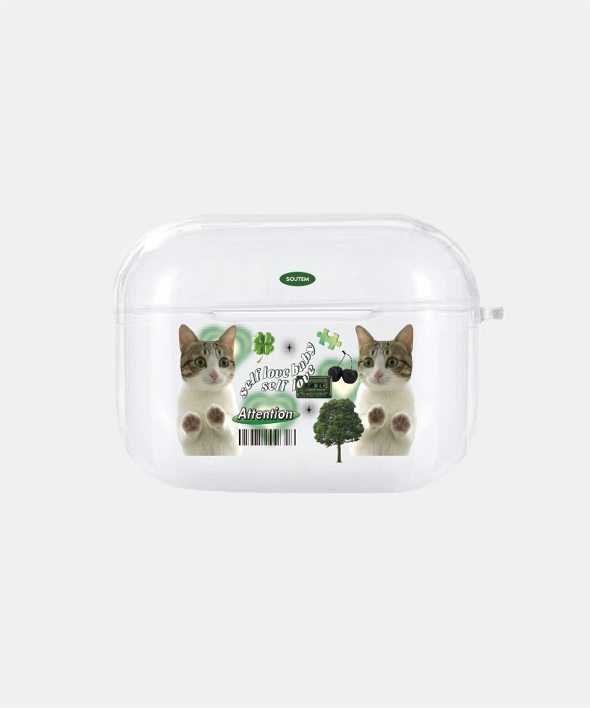소유템(SOUTEM) Nyaang club_Airpods Buds Clear Case