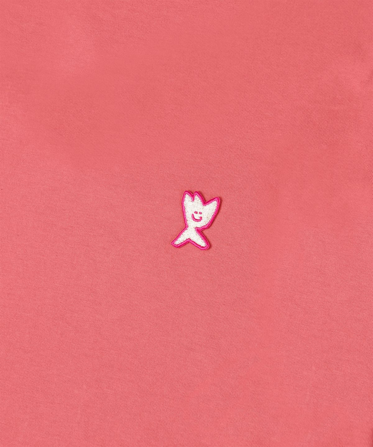 와키윌리(WACKY WILLY) 시그니처 키키 와펜 반팔 티셔츠 핑크