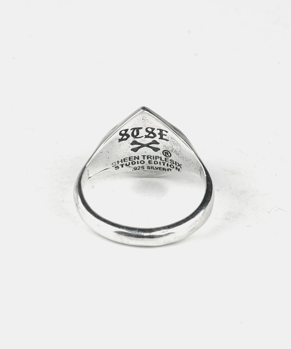 신트리플식스(SHEEN666) 싱글 티어드롭 터키석 실버 링