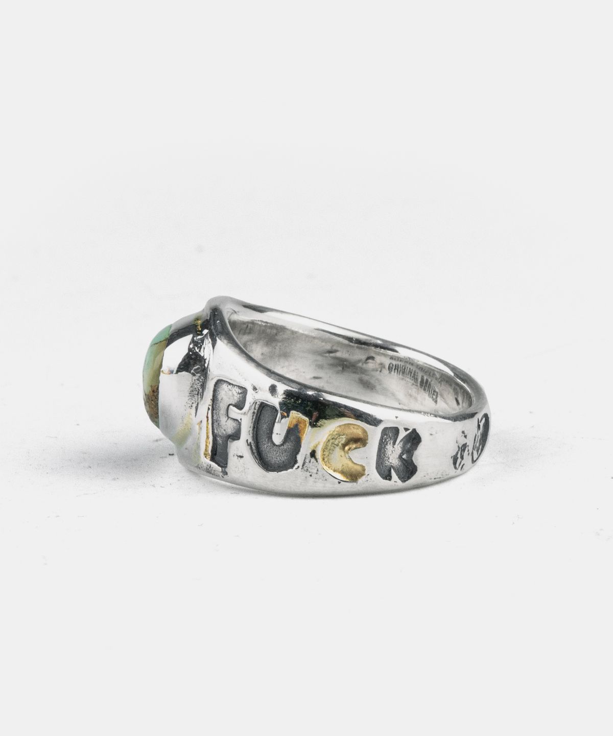 신트리플식스(SHEEN666) 에프워드 터키석 골드커스텀 링