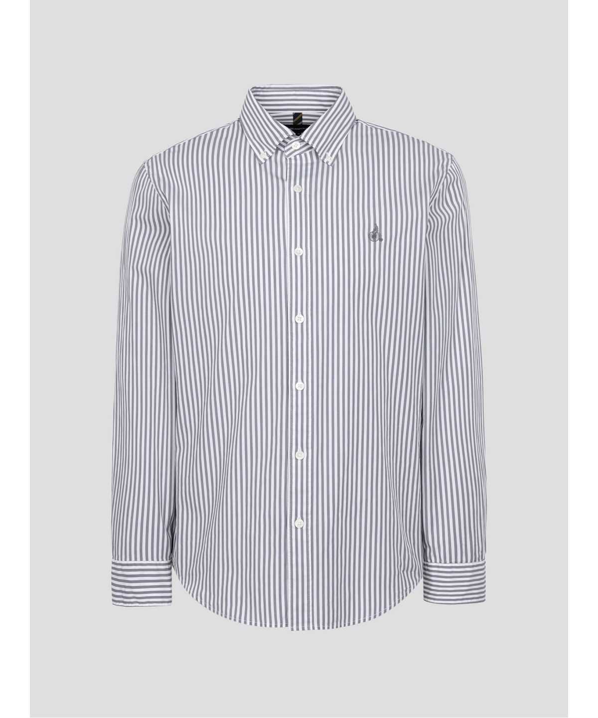 빈폴 멘(BEANPOLE MEN) [Essential] 남녀공용 플레인 스트라이프 셔츠  그레이 (BC5164E033)