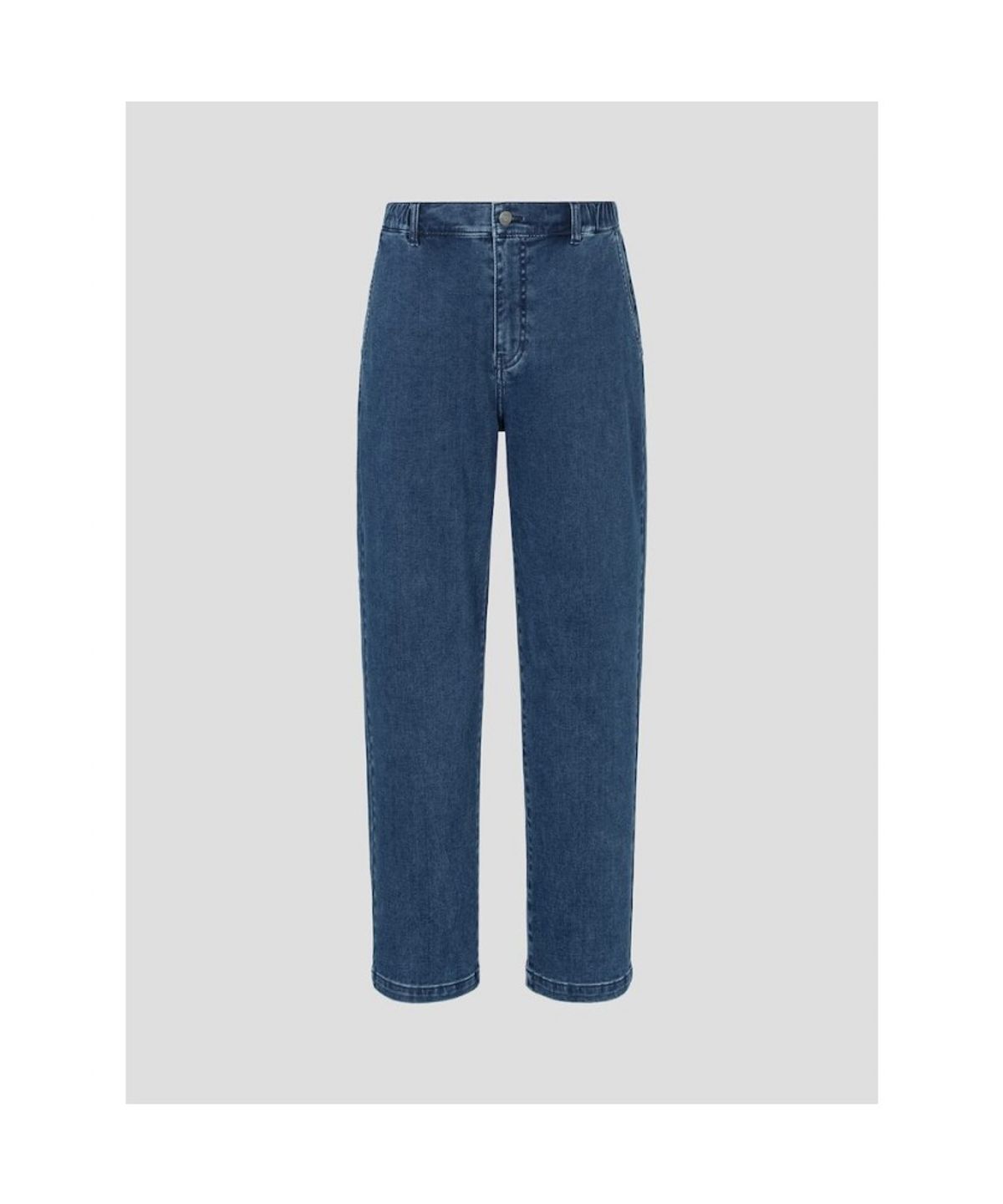 빈폴 멘(BEANPOLE MEN) 밴딩 저지 데님 팬츠  네이비 (BC5121C75R)