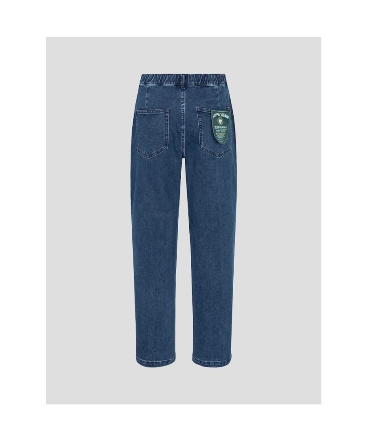 빈폴 멘(BEANPOLE MEN) 밴딩 저지 데님 팬츠  네이비 (BC5121C75R)