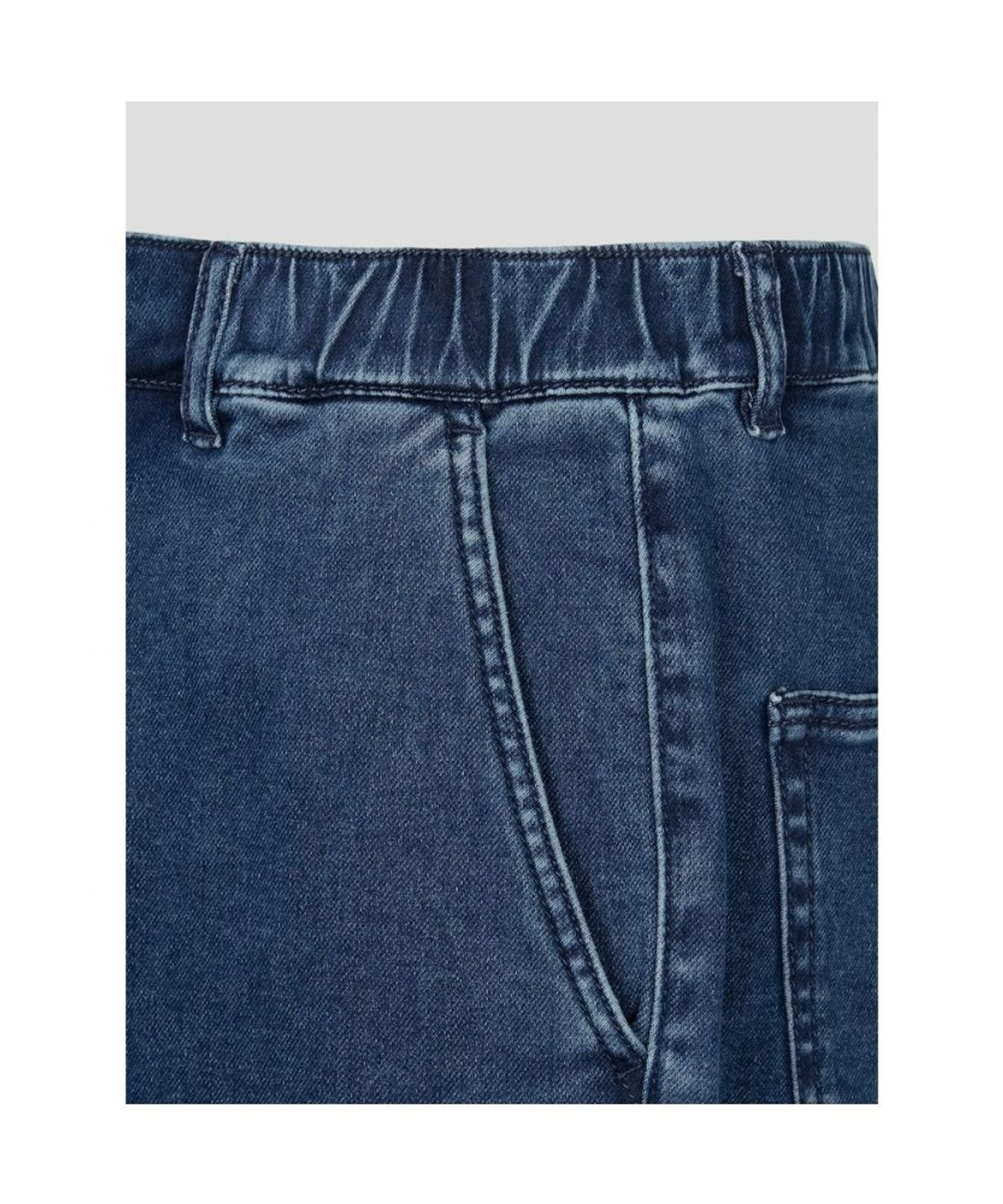빈폴 멘(BEANPOLE MEN) 밴딩 저지 데님 팬츠  네이비 (BC5121C75R)