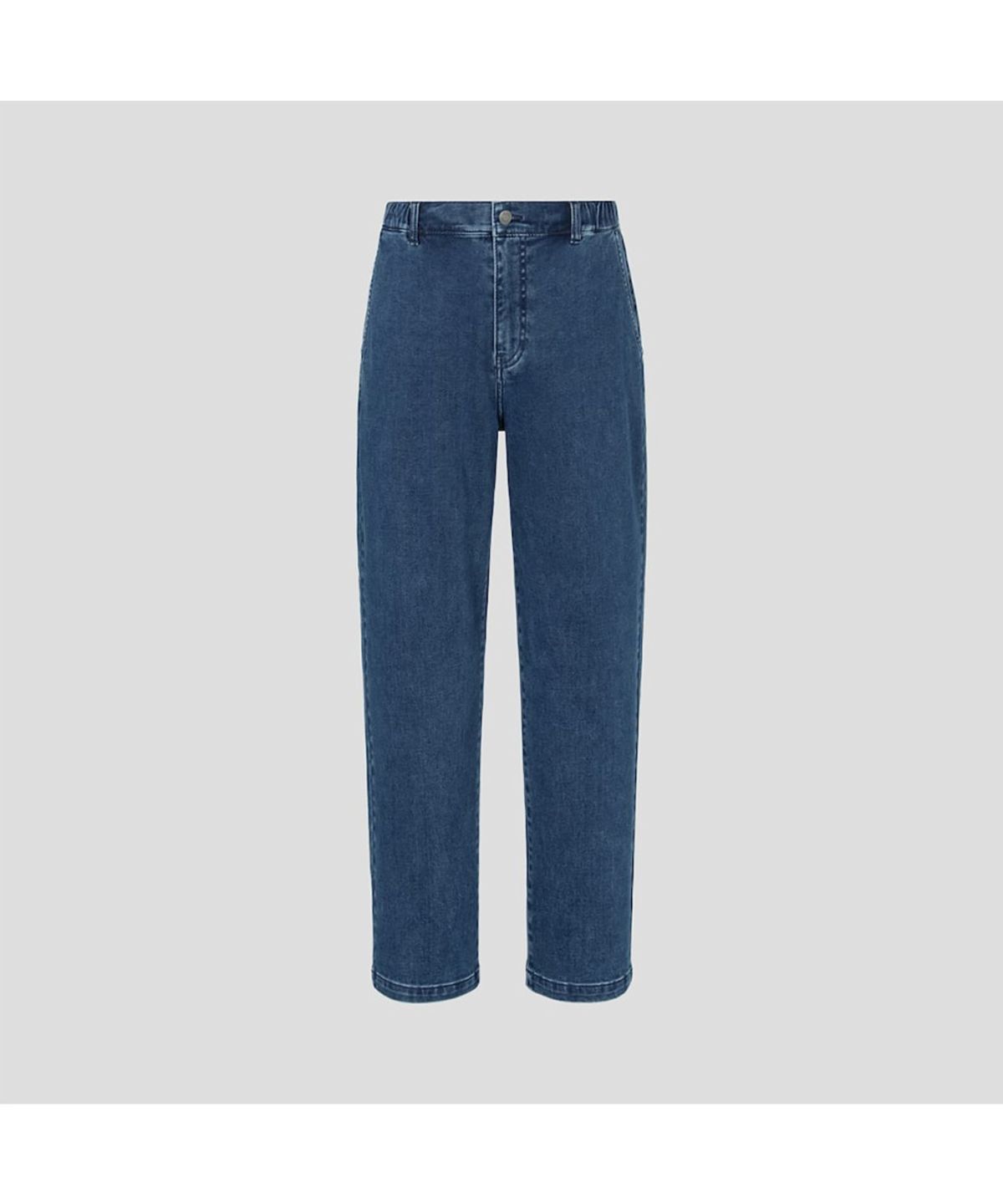 빈폴 멘(BEANPOLE MEN) 밴딩 저지 데님 팬츠  네이비 (BC5121C75R)