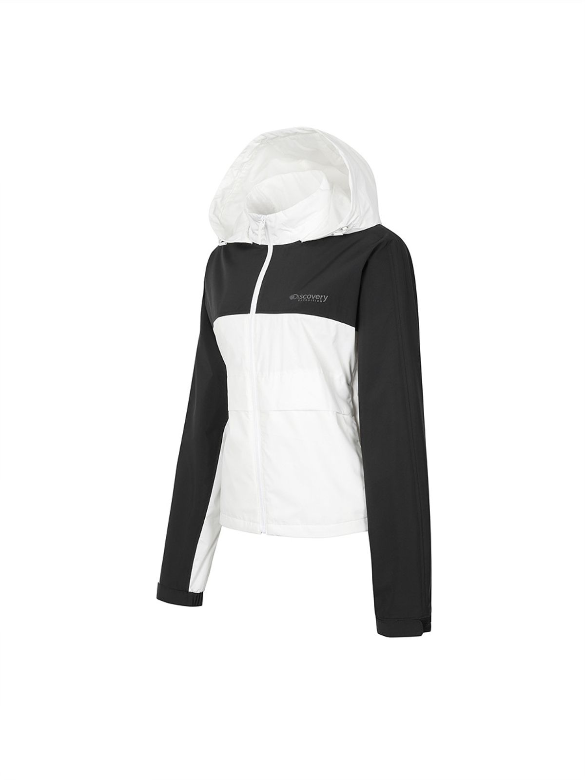 디스커버리 익스페디션(DISCOVERY EXPEDITION) 베르텍스 여성 컬러블럭 자켓 (BLACK)