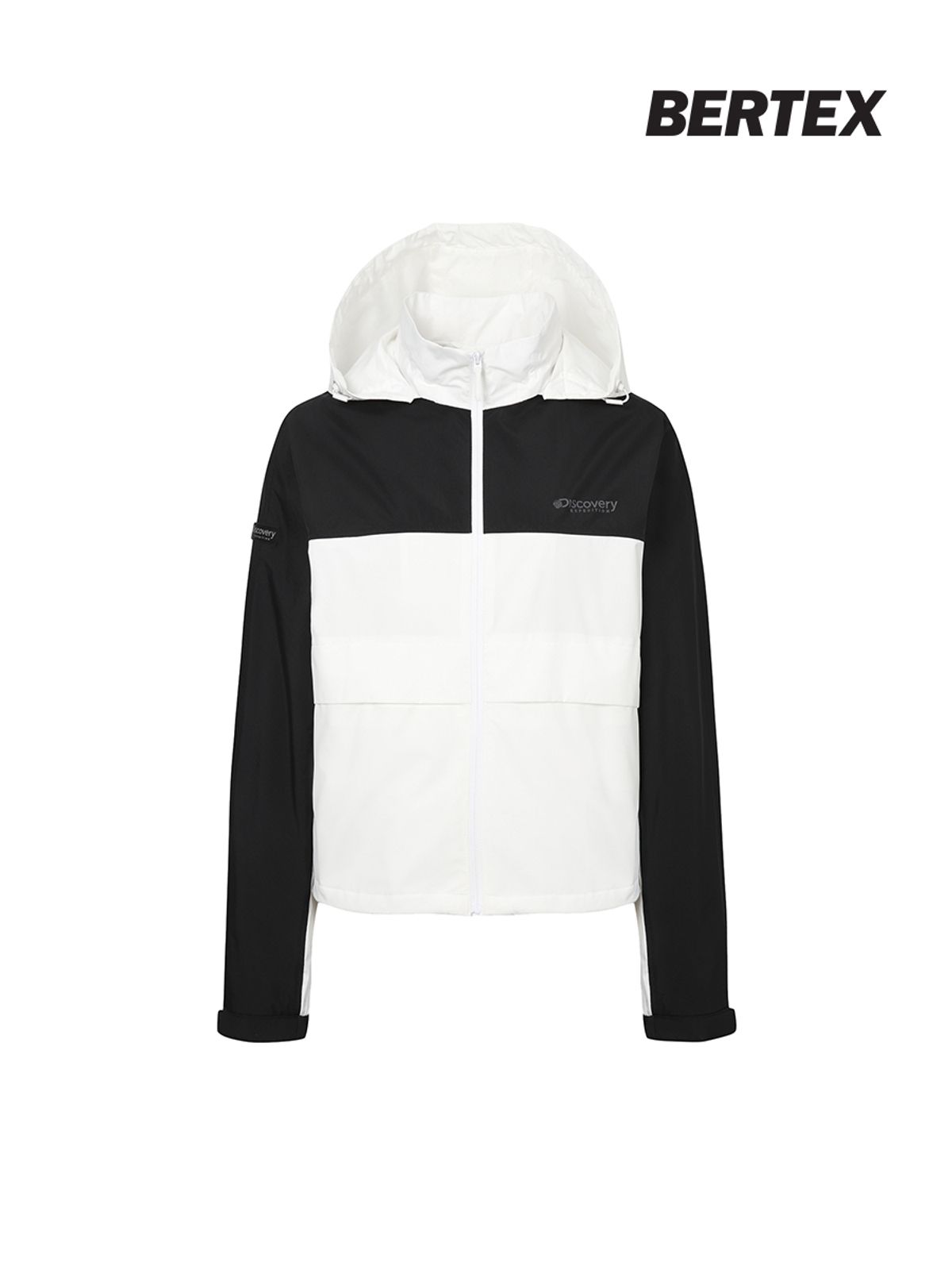 디스커버리 익스페디션(DISCOVERY EXPEDITION) 베르텍스 여성 컬러블럭 자켓 (BLACK)