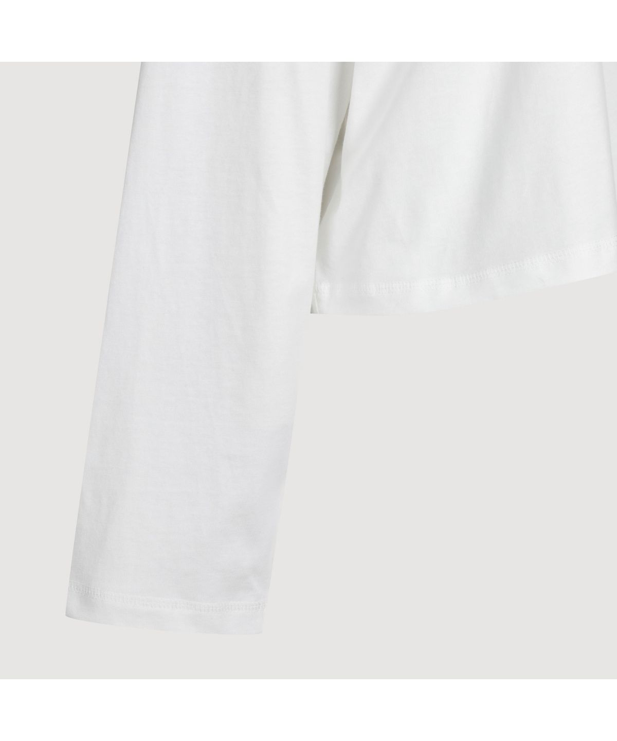 럭키슈에뜨(LUCKY CHOUETTE) Printed Cropped Long-sleeved T-shirt  (white) LFTAS25170WHX