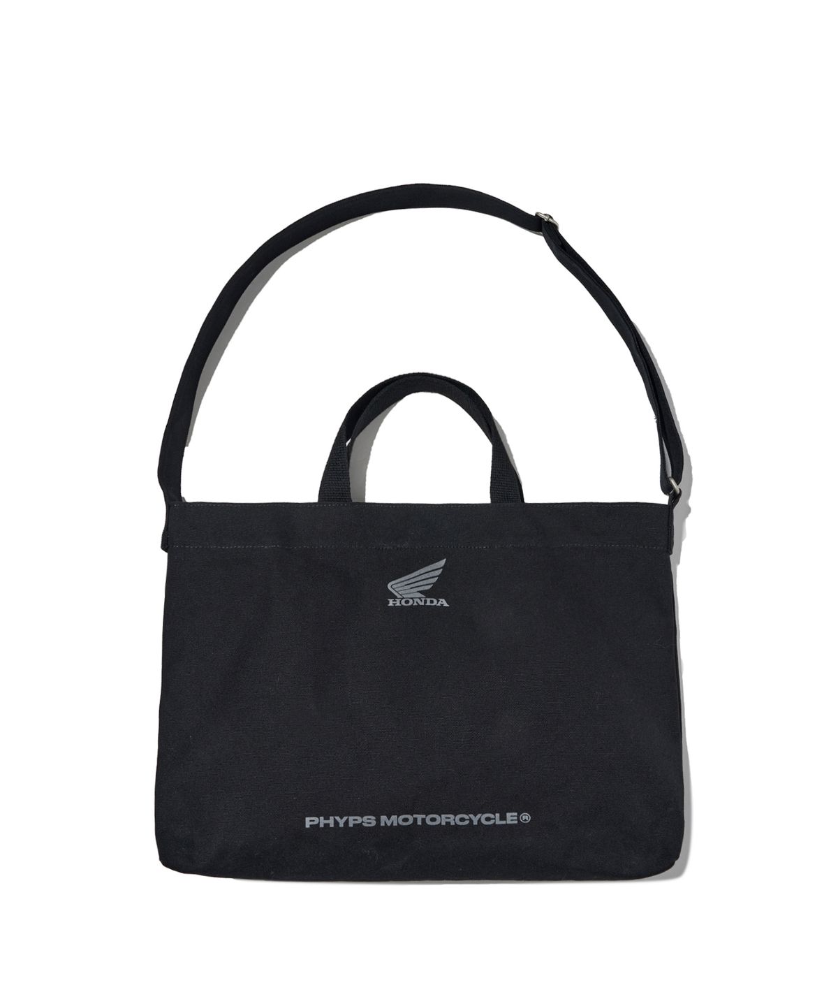 핍스 모터사이클(PHYPS MOTORCYCLE) Honda Strap Canvas Bag_Black