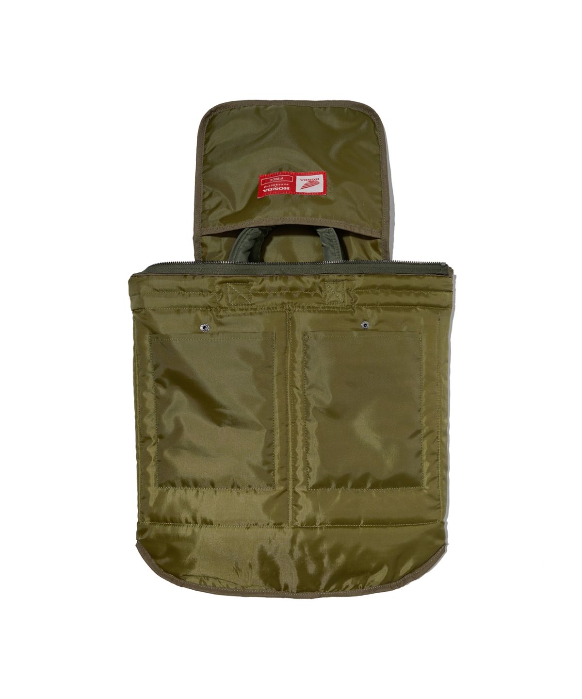 핍스 모터사이클(PHYPS MOTORCYCLE) [2-WAY] Honda Multi Pocket Helmet Bag_Khaki