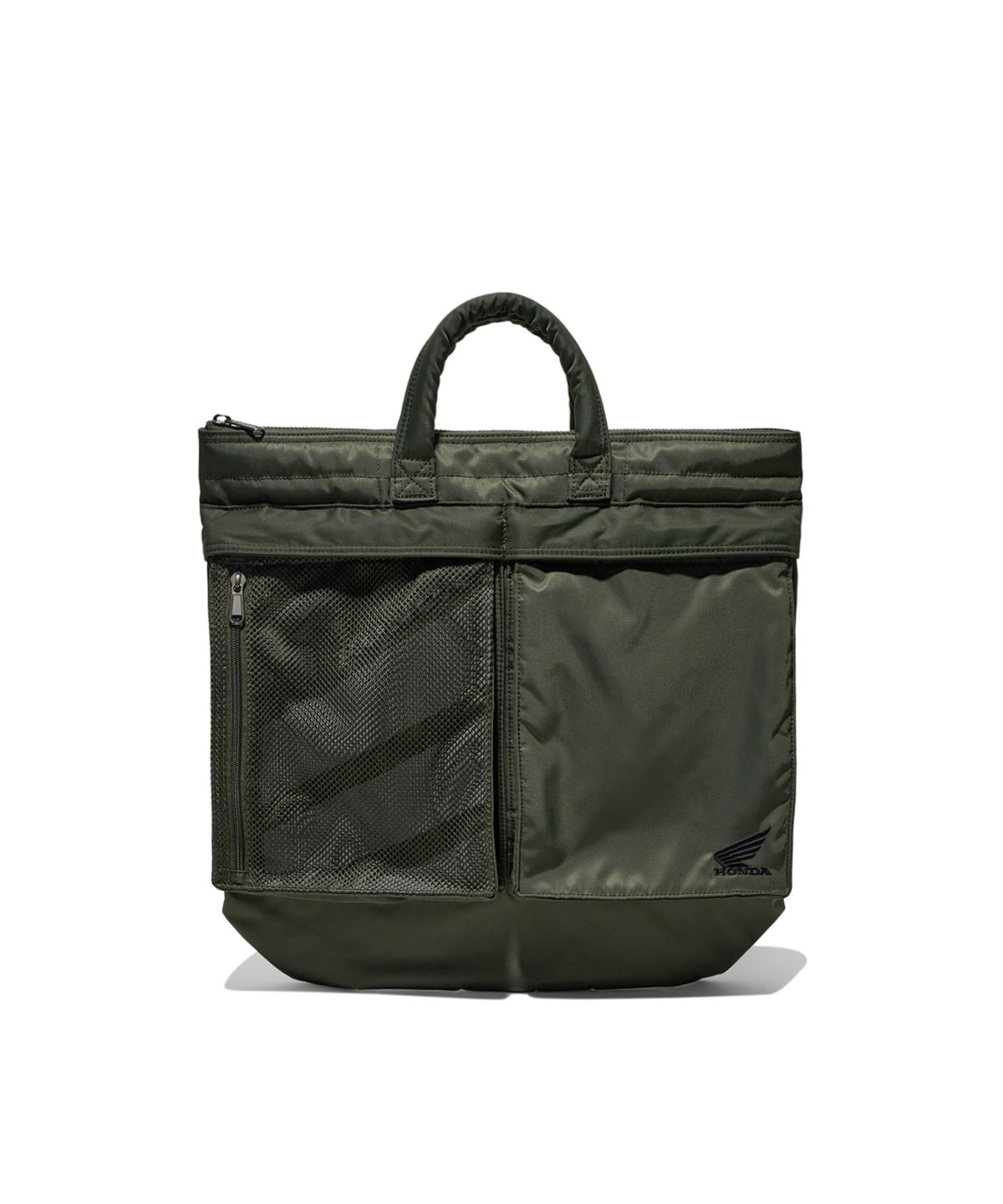 핍스 모터사이클(PHYPS MOTORCYCLE) [2-WAY] Honda Multi Pocket Helmet Bag_Khaki