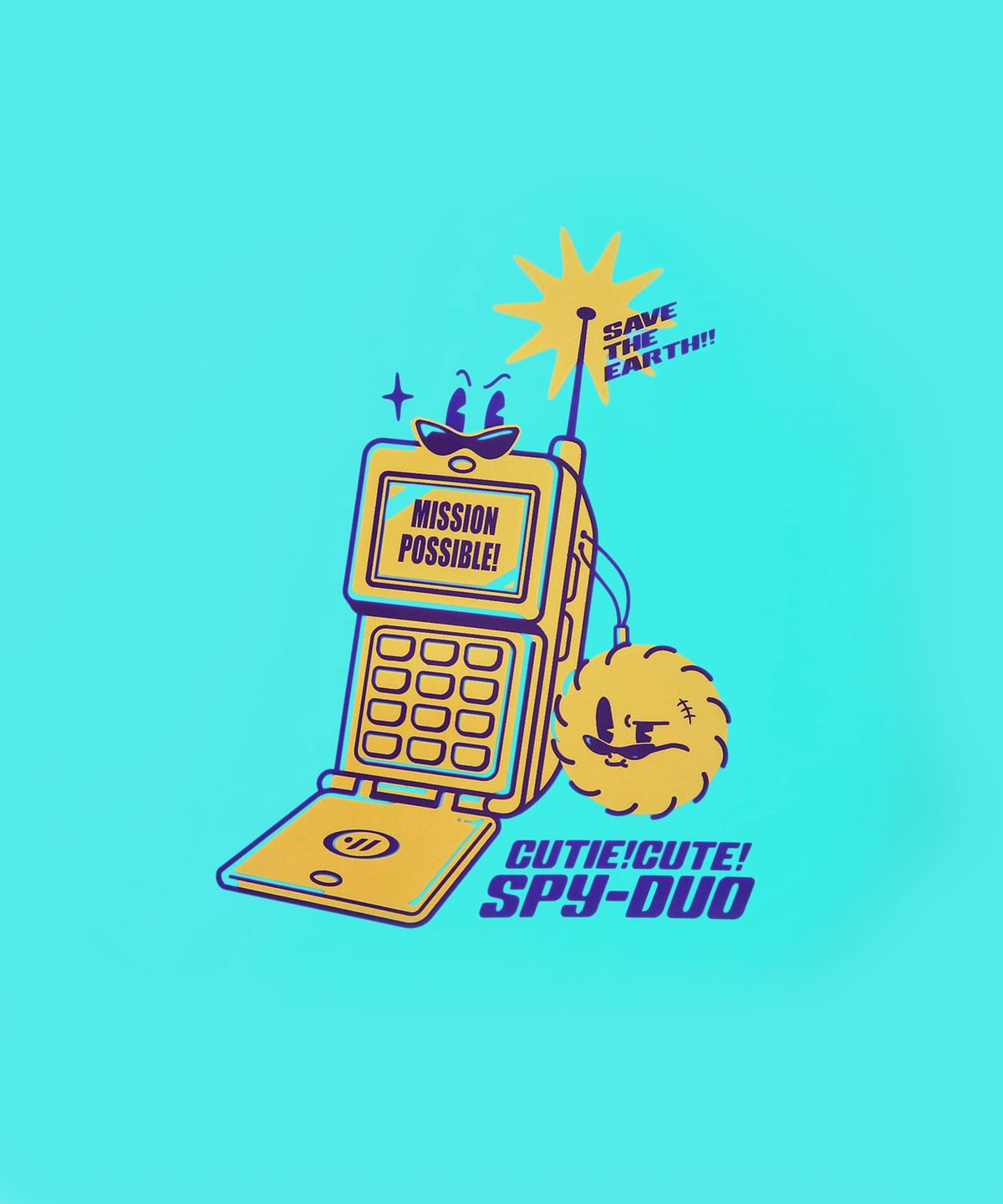 스웨이브(SWAVE) Y2K 스파이듀오 실리콘수모 블루 (SW-CS109)