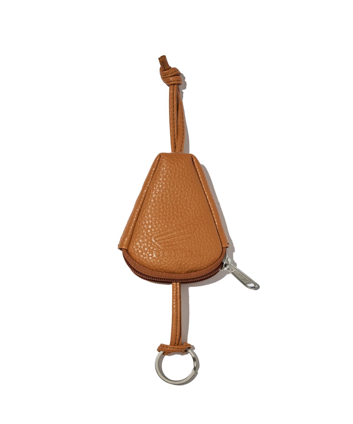 핍스 모터사이클(PHYPS MOTORCYCLE) Honda Original Wing logo Keyring Pouch_Camel