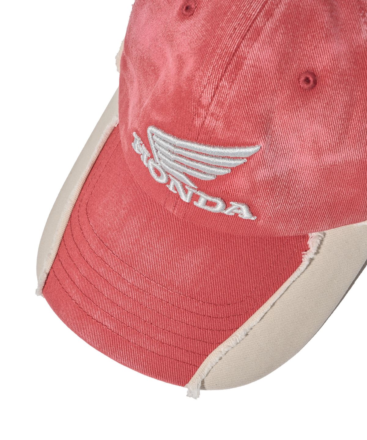 핍스 모터사이클(PHYPS MOTORCYCLE) Vintage Cutoff Cap_Red/Beige