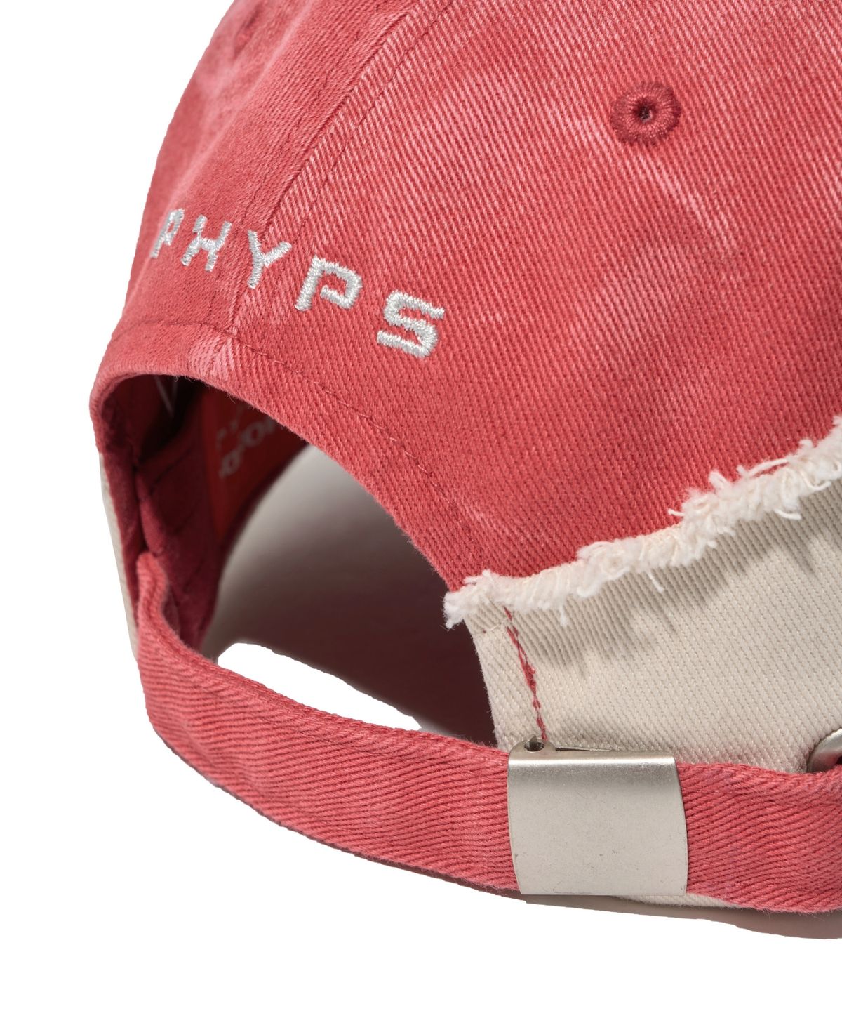 핍스 모터사이클(PHYPS MOTORCYCLE) Vintage Cutoff Cap_Red/Beige