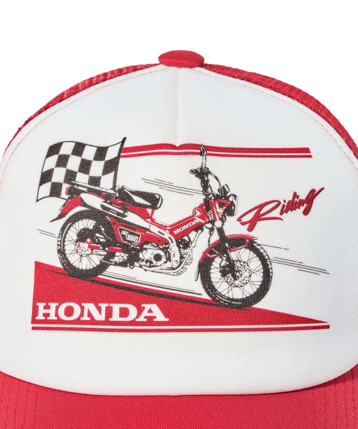 핍스 모터사이클(PHYPS MOTORCYCLE) Honda Anime CT 125 Mesh Cap_Red