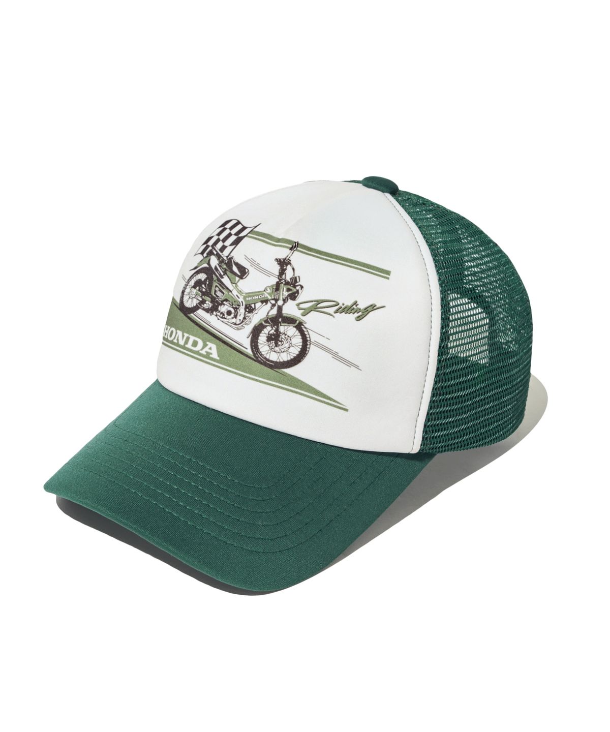 핍스 모터사이클(PHYPS MOTORCYCLE) Honda Anime CT 125 Mesh Cap_Green