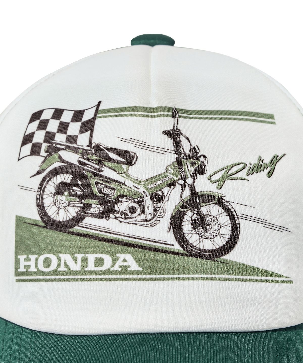 핍스 모터사이클(PHYPS MOTORCYCLE) Honda Anime CT 125 Mesh Cap_Green