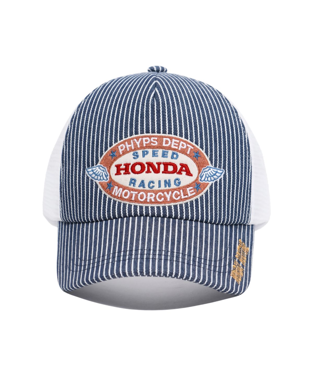 핍스 모터사이클(PHYPS MOTORCYCLE) Honda Stripe Mesh Cap_Blue