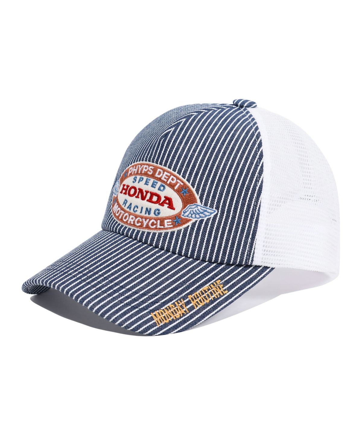 핍스 모터사이클(PHYPS MOTORCYCLE) Honda Stripe Mesh Cap_Blue