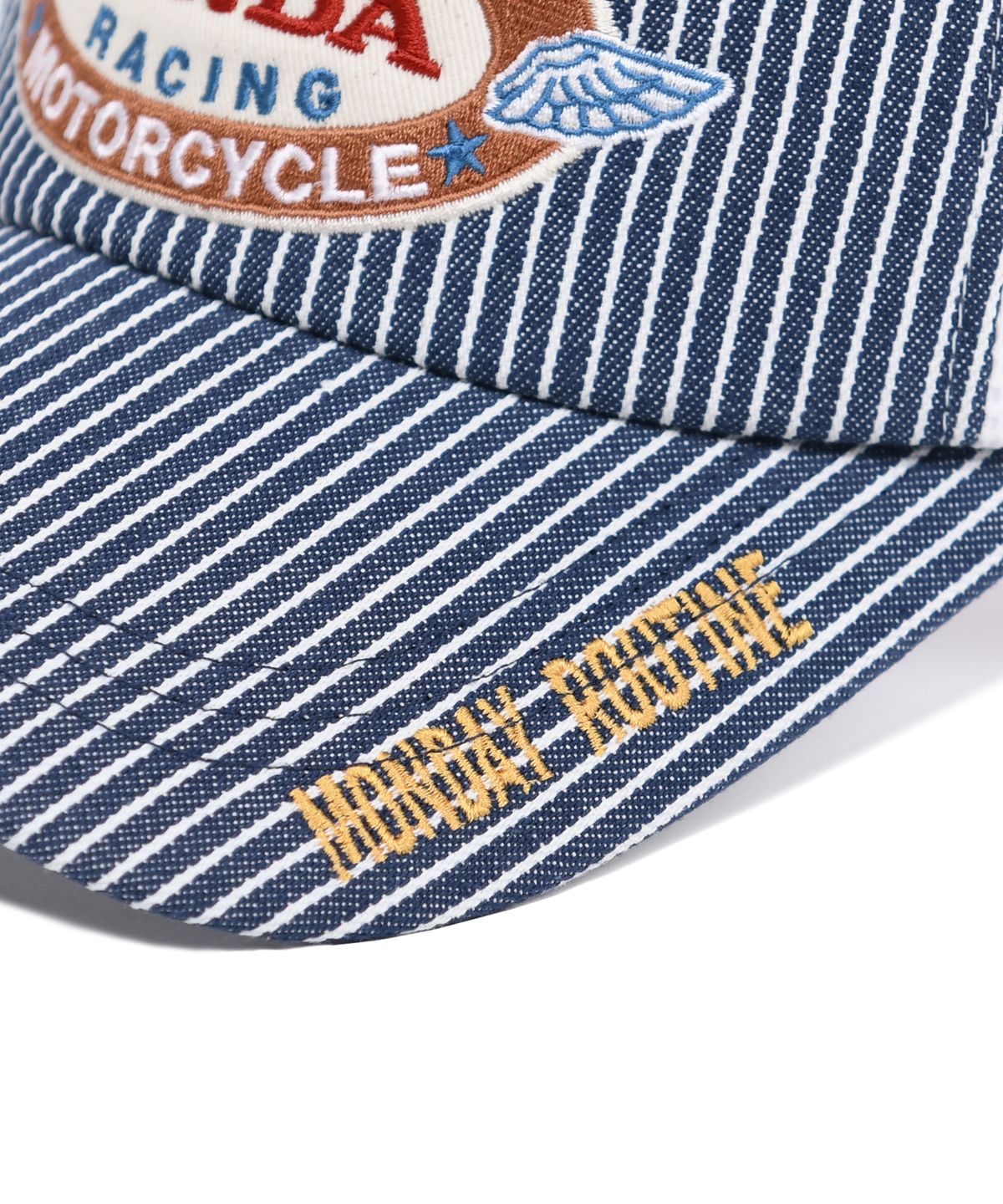 핍스 모터사이클(PHYPS MOTORCYCLE) Honda Stripe Mesh Cap_Blue