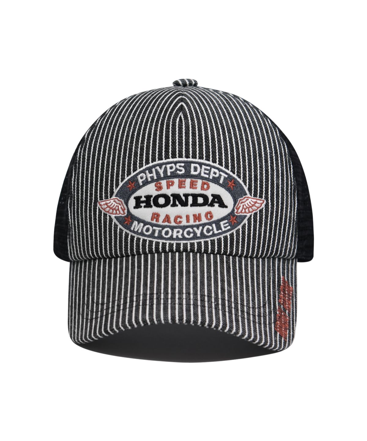 핍스 모터사이클(PHYPS MOTORCYCLE) Honda Stripe Mesh Cap_Black