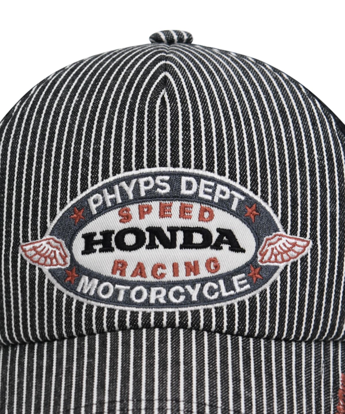 핍스 모터사이클(PHYPS MOTORCYCLE) Honda Stripe Mesh Cap_Black