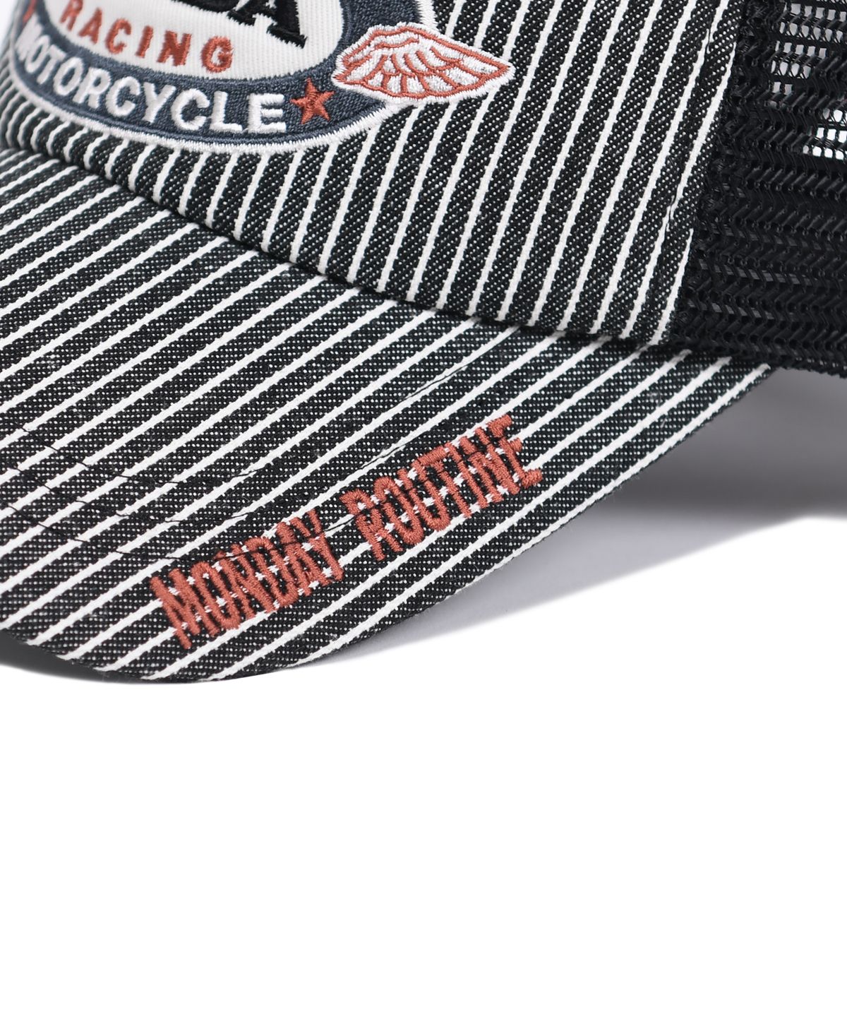 핍스 모터사이클(PHYPS MOTORCYCLE) Honda Stripe Mesh Cap_Black