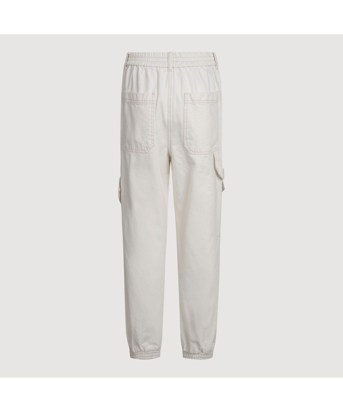 럭키슈에뜨(LUCKY CHOUETTE) Out Pocket Jogger Denim Pants (ivory) LFPDS25185IVX