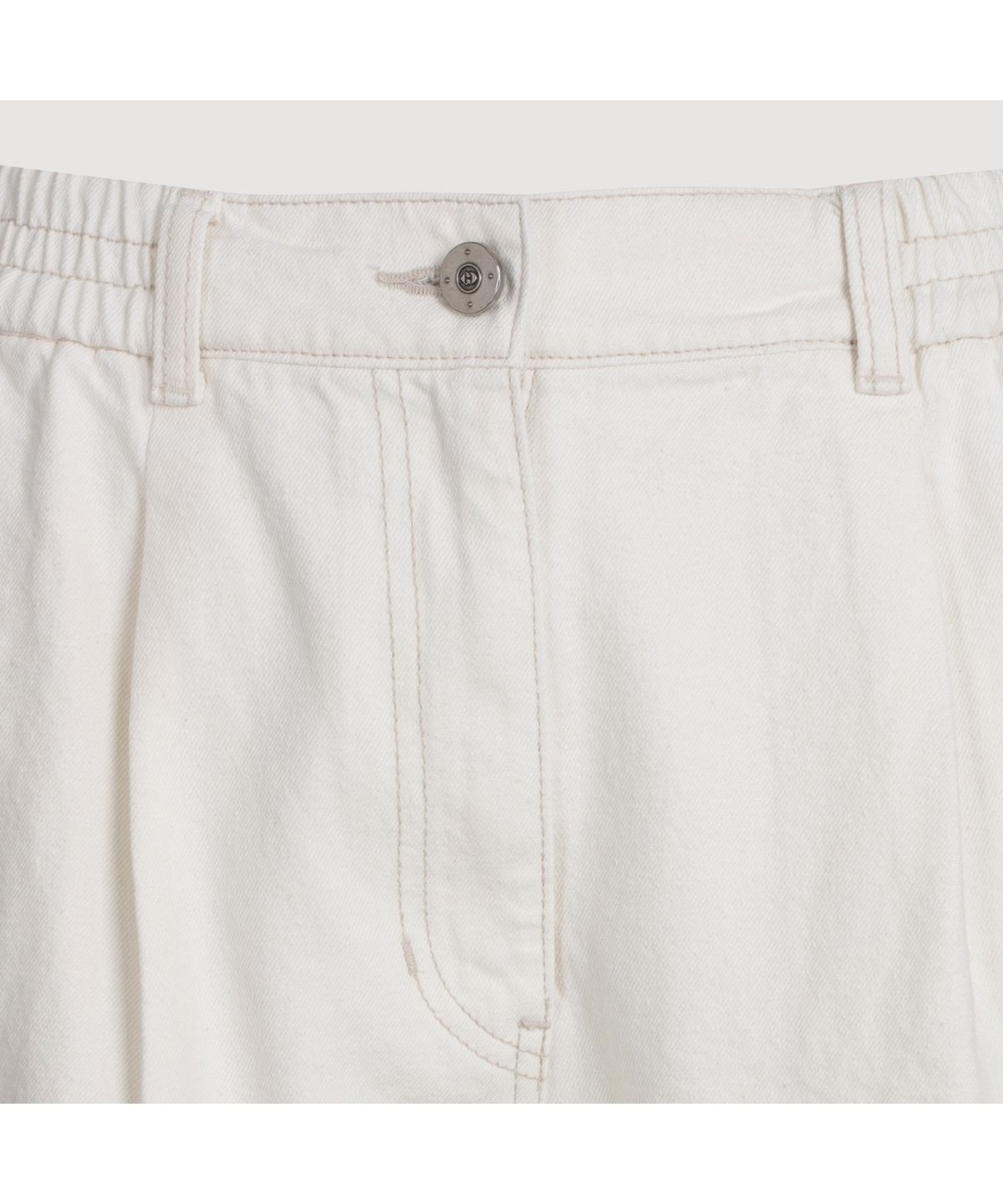 럭키슈에뜨(LUCKY CHOUETTE) Out Pocket Jogger Denim Pants (ivory) LFPDS25185IVX